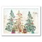 8&#x22; x 10&#x22; Three Christmas Trees by Pi Holiday Black Framed Print Wall Art - Americanflat - Americanflat